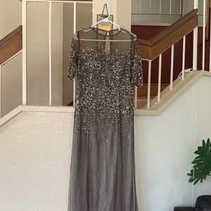 Gray Adriana Pappell Dress